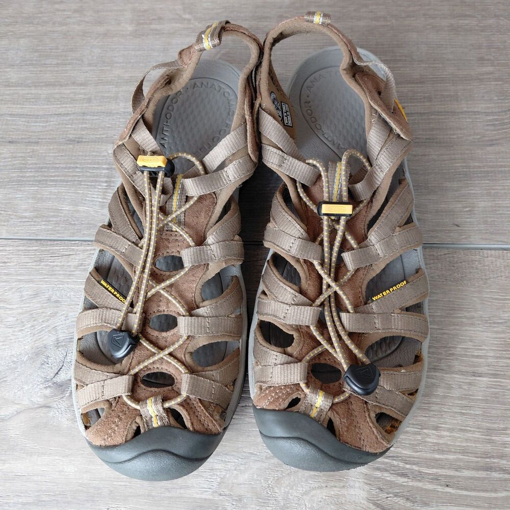 Keen Whisper Sandals Womens 9 Brown Waterproof Outdoor Hiking Trail Beach Shoes - Picture 3 of 9